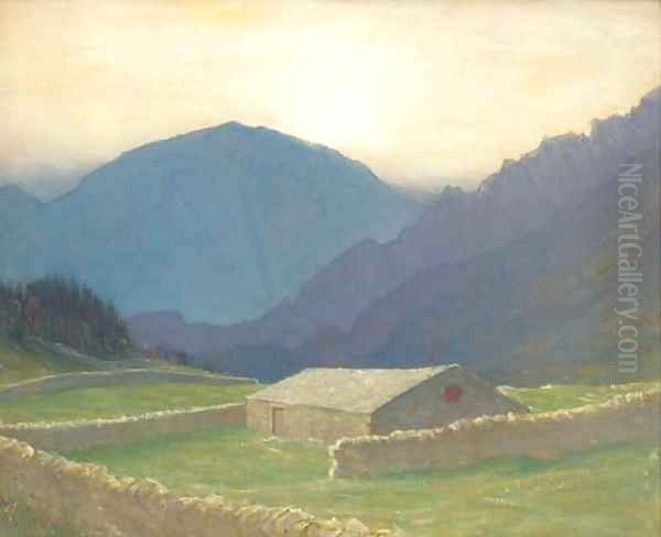 Harter Fell Oil Painting by Charles Holmes