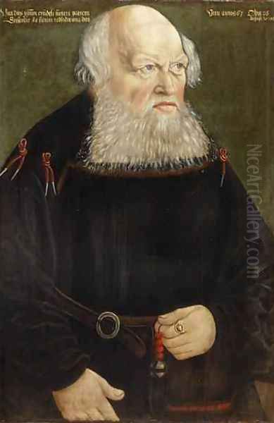 Portrait of Nicholas Seidel Ratsverwandten zu Annaberg Oil Painting by Antonius Heusler