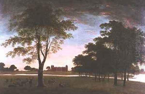 Osterley House and Park at Evening Oil Painting by William Hannan