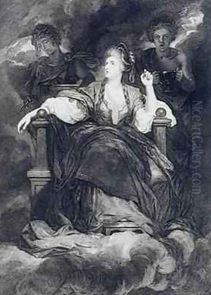 Mrs Siddons in the character of a Tragic Muse Oil Painting by Francis Haward