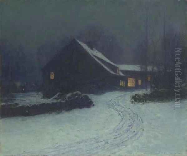 The Inn at Cos Cob Oil Painting by Lowell Birge Harrison