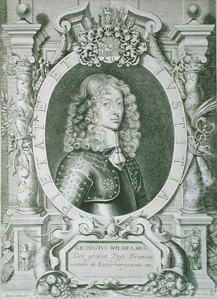 George William 1624-1705 Duke of Braunschweig Luneberg Oil Painting by Anselmus van Hulle