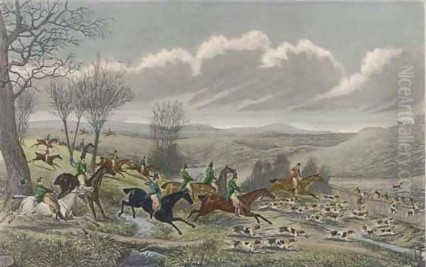 Hare hunting Oil Painting by Walter Parry Hodges