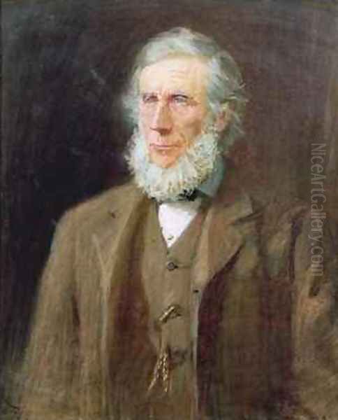 Portrait of John Tyndall 1820-93 Oil Painting by Florence E. Haig