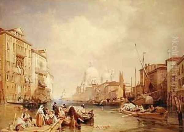 The Grand Canal Venice 2 Oil Painting by James Duffield Harding