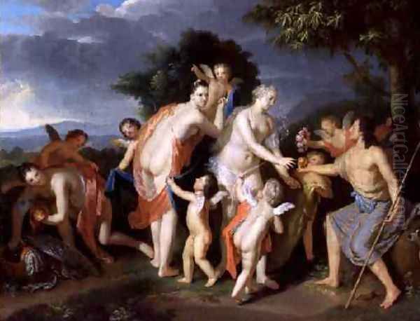 The Judgement of Paris Oil Painting by Gerard Hoet