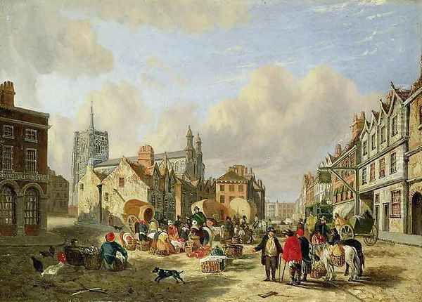 The Haymarket Norwich Oil Painting by David Hodgson