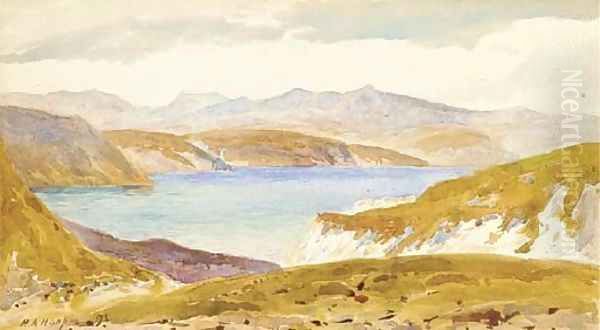 Sea of Tiberias, from Gadara Oil Painting by Henry Andrew Harper