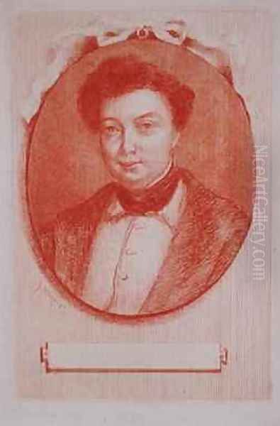 Portrait of Alexandre Dumas pere 1803-70 Oil Painting by J. Hanriot