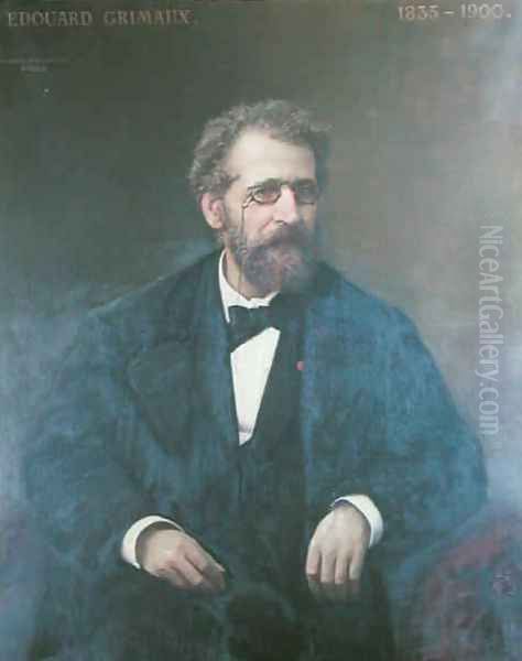 Edouard Grimaux 1835-1900 Oil Painting by Auguste Alexandre Hirsch