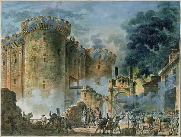 The Taking of the Bastille Oil Painting by Jean-Pierr Houel