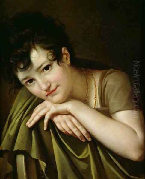 Portrait of a Woman Oil Painting by Thomas Henry