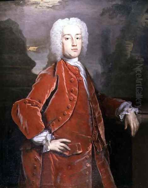 Portrait of Sir William Norwich Oil Painting by Hans Hysing