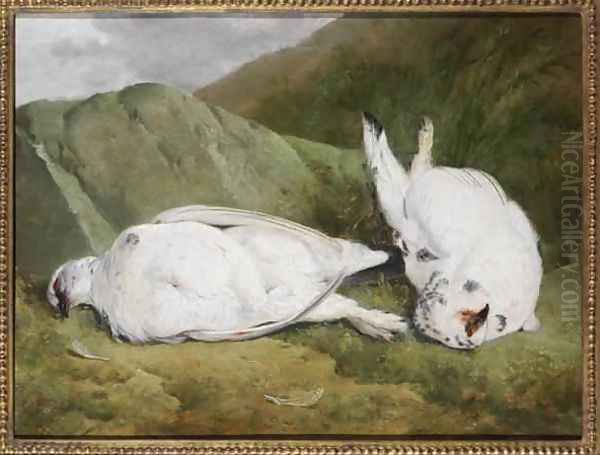 Ptarmigan Oil Painting by Abel Hold