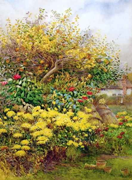 The Tangle of Autumn Temple Grafton Warwicks Oil Painting by George H. Hughes