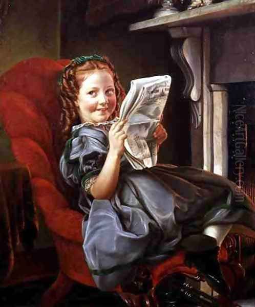 The Good Read Oil Painting by Philip Hoyoll