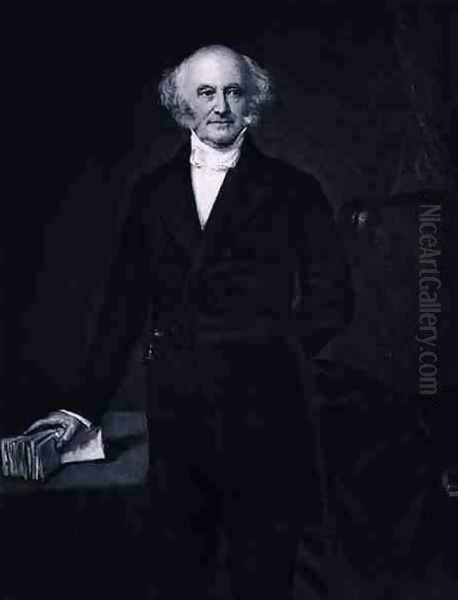 Martin Van Buren 8th President of the United States of America Oil Painting by George Peter Alexander Healy