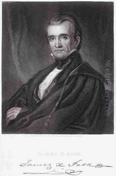 James Knox Polk Oil Painting by George Peter Alexander Healy