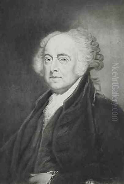 John Adams 2nd President of the United States of America Oil Painting by George Peter Alexander Healy