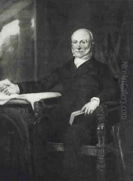 John Quincy Adams 6th President of the United States of America Oil Painting by George Peter Alexander Healy