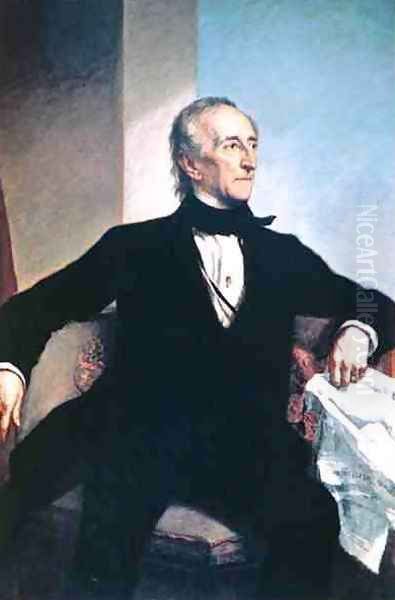 John Tyler 1790-1862 Oil Painting by George Peter Alexander Healy