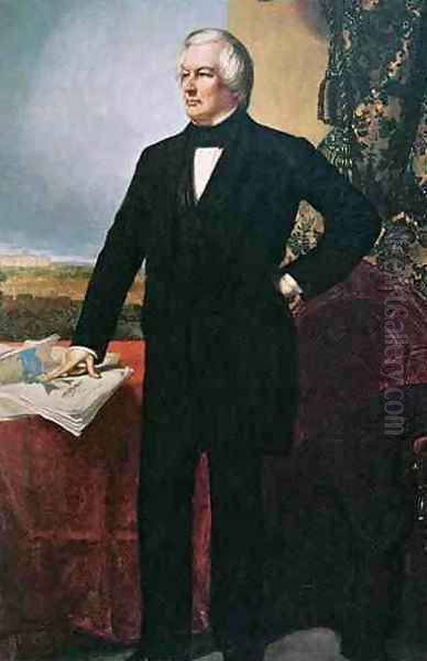 Millard Fillmore 1800-74 Oil Painting by George Peter Alexander Healy