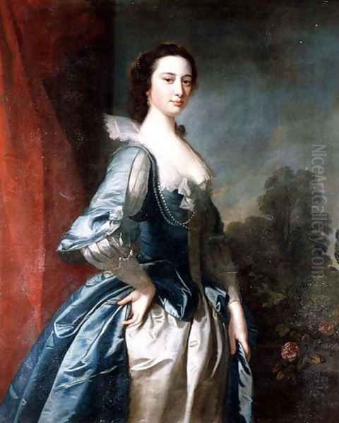 Portrait of a Lady Oil Painting by Thomas Hudson