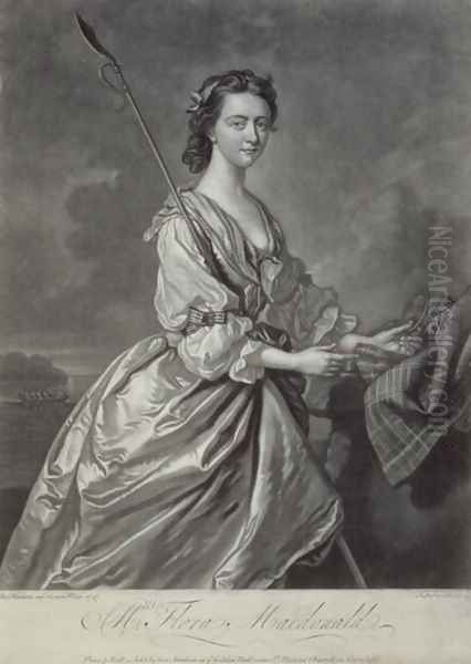 Flora MacDonald 1722-90 Oil Painting by Thomas Hudson