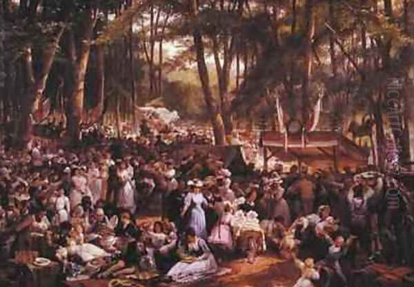 The Waldchestag in 1871 Oil Painting by Johann Heinrich Hasselhorst