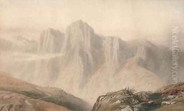 The misty hills Oil Painting by Frederick William Hayes