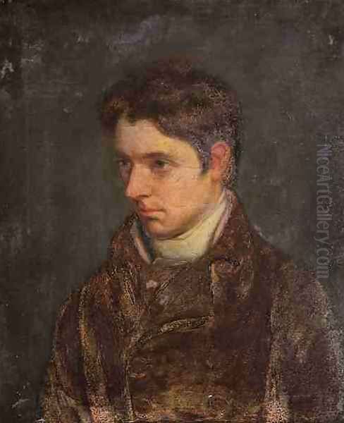 Portrait of William Hazlitt Essayist Oil Painting by John Hazlitt