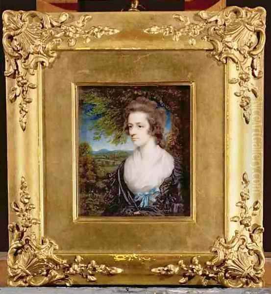 Portrait of Margaret Hazlitt Sister of William Hazlitt Oil Painting by John Hazlitt