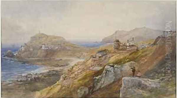 St Just United Mines Oil Painting by Thomas Hart