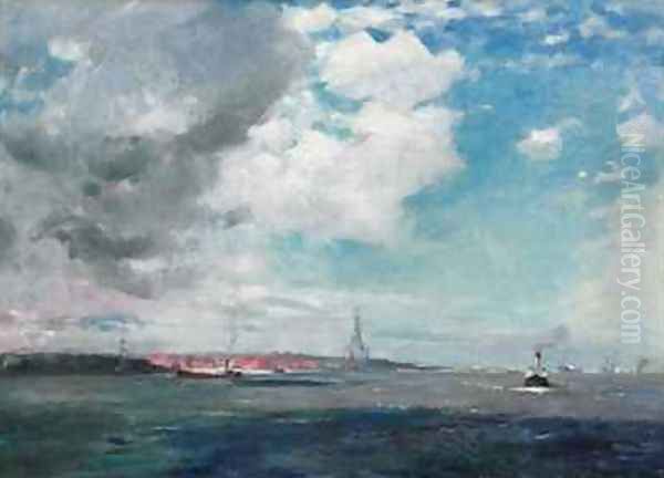 New Brighton from the Mersey Oil Painting by James Hamilton Hay