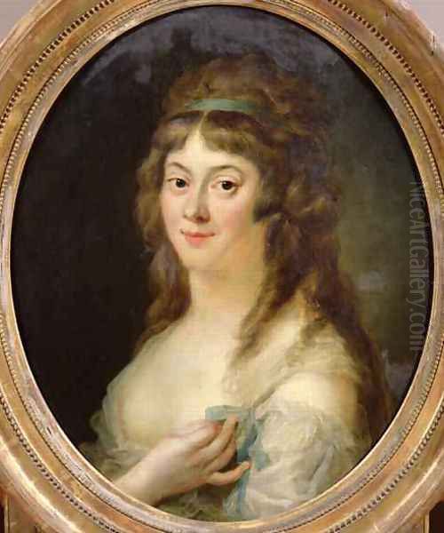 Madame Jeanne Marie Roland de la Platiere Oil Painting by Johann Ernst Heinsius