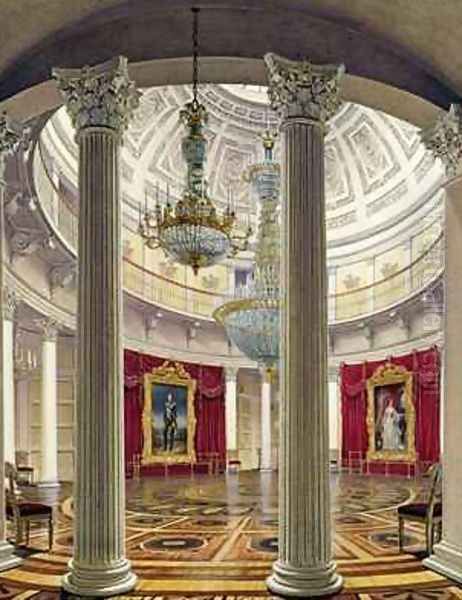 The Rotunda Winter Palace Oil Painting by Eduard Hau