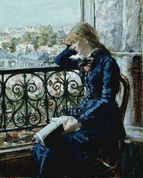 At the Window Oil Painting by Hans Olaf Heyerdahl