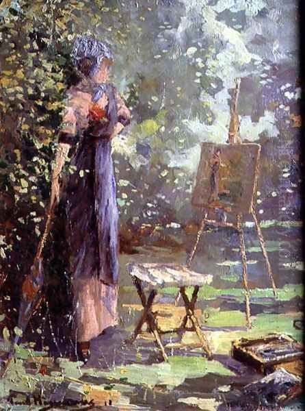 The Artists Model Oil Painting by Paul Huysmans