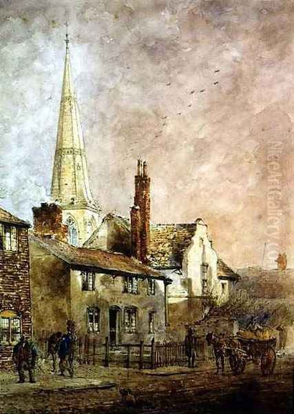 Great Crosby Church Oil Painting by William Gavin Herdman