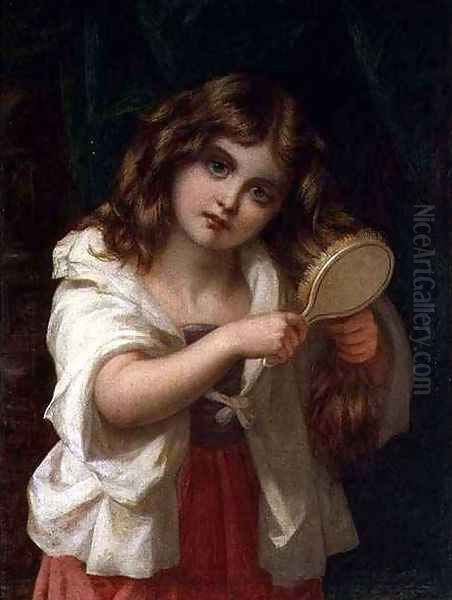 The Hair Brush Oil Painting by Thomas Frank Heaphy