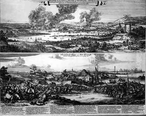 Dutch Attack on the River Medway Oil Painting by Romeyn de Hooghe