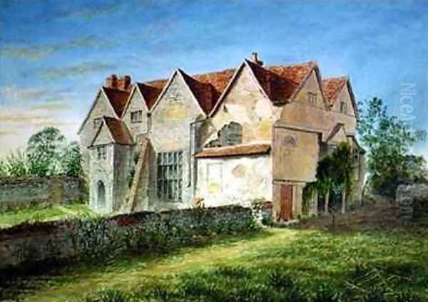 Great Buckland Kent Oil Painting by P.A. Harris