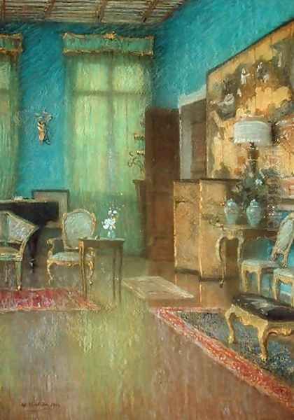 A room interior Oil Painting by William Hulton