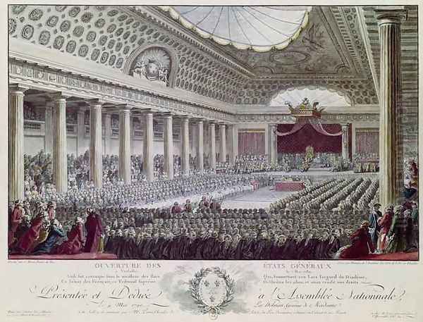 Opening of the Estates General at Versailles Oil Painting by Isidore Stanislas Helman