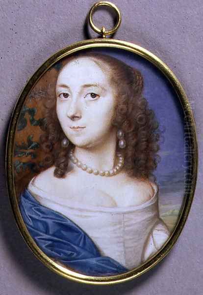 Portrait Miniature of Lady Margaret Coventry Oil Painting by John I & Hoskins, John II Hoskins