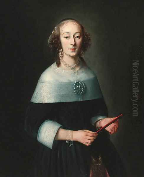 Portrait of a lady Oil Painting by Adriaen Hanneman