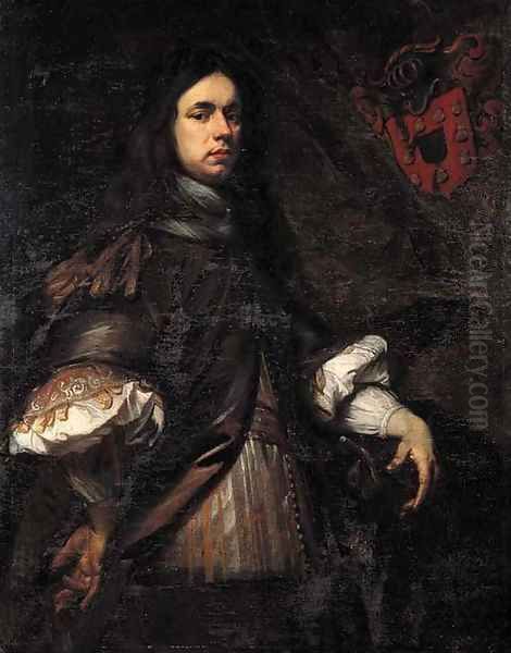 Portrait of a man Oil Painting by Adriaen Hanneman