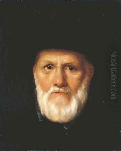 Portrait of Dirck Volckertsz. Coornhert (1522-1590) Oil Painting by Cornelis Cornelisz Van Haarlem