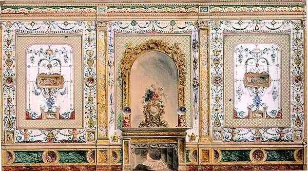 Design for interior of Osborne House Oil Painting by W.H. Homann