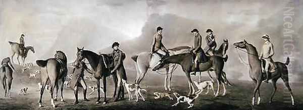 Tom Conolly of Castletown Hunting with his Friends Oil Painting by Robert Healy